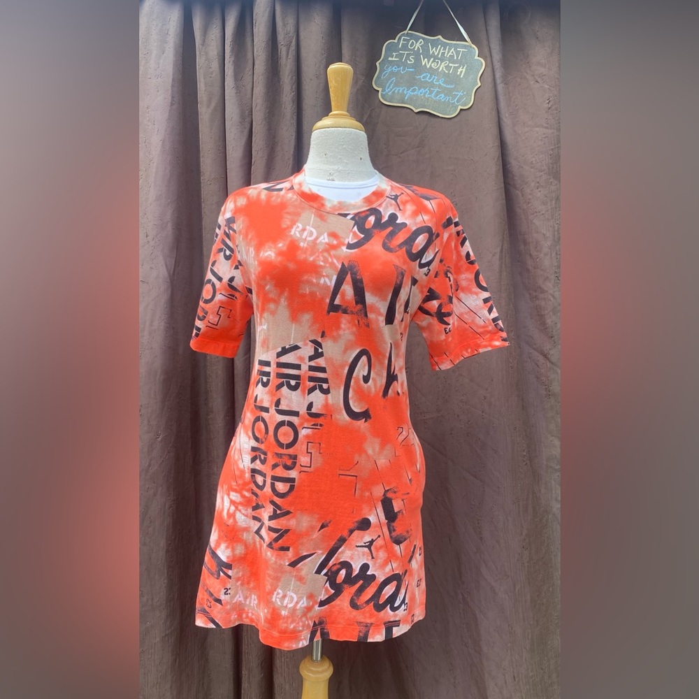Jordan Jumpman Graphic T-Shirt Dress | Sporty Streetwear | Small